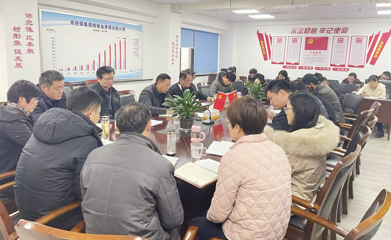 市擔保集團傳達學習習近平總書記在十九屆中央紀委六次全會上的講話精神